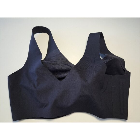 HoneyLove Womens Black Wireless Comfort XL Seamless Lightly Lined Bra - Picture 5 of 8